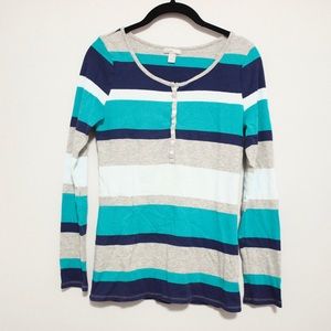 OLD NAVY Stripe Long sleeve Knit Top